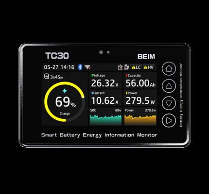 سعر جيد شاشة مراقبة البطارية المقاومة للماء TC30 3.0 بوصة عالية الدقة تعمل باللمس مع تقنية البلوتوث/الواي فاي الانترنت