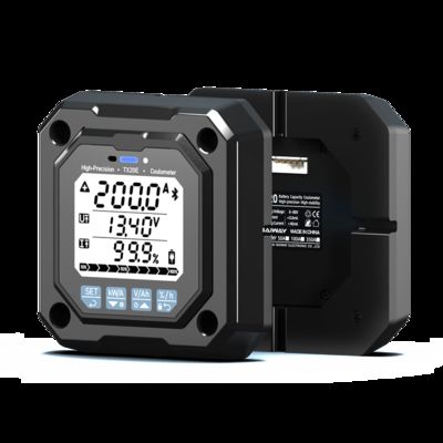 Giá tốt. Bộ theo dõi pin TX20 với Shunt, Tự động điều chỉnh độ sáng, Tiêu thụ điện năng thấp, 8-80V, 0-500A, Bluetooth trực tuyến