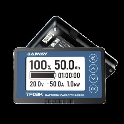 ราคาดี TF03K จอภาพแบตเตอรี่ RV ขนาด 2.8 นิ้ว 8-120V 0-750A ทั้งหมดบนหน้าจอเดียว ไฟแสดงสถานะแบตเตอรี่ RV ออนไลน์