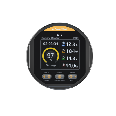 kwaliteit TR24 Waterdichte Batterijmonitor Voor Vorkheftruck Met Kleurenscherm 8-100V 0-500A IP68-classificatie fabriek
