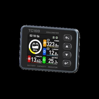 Guter Preis TC169 1,69 Zoll Batteriemonitor Elektrischer Rollstuhl mit Farbbildschirm 8-90V 0-150A Online